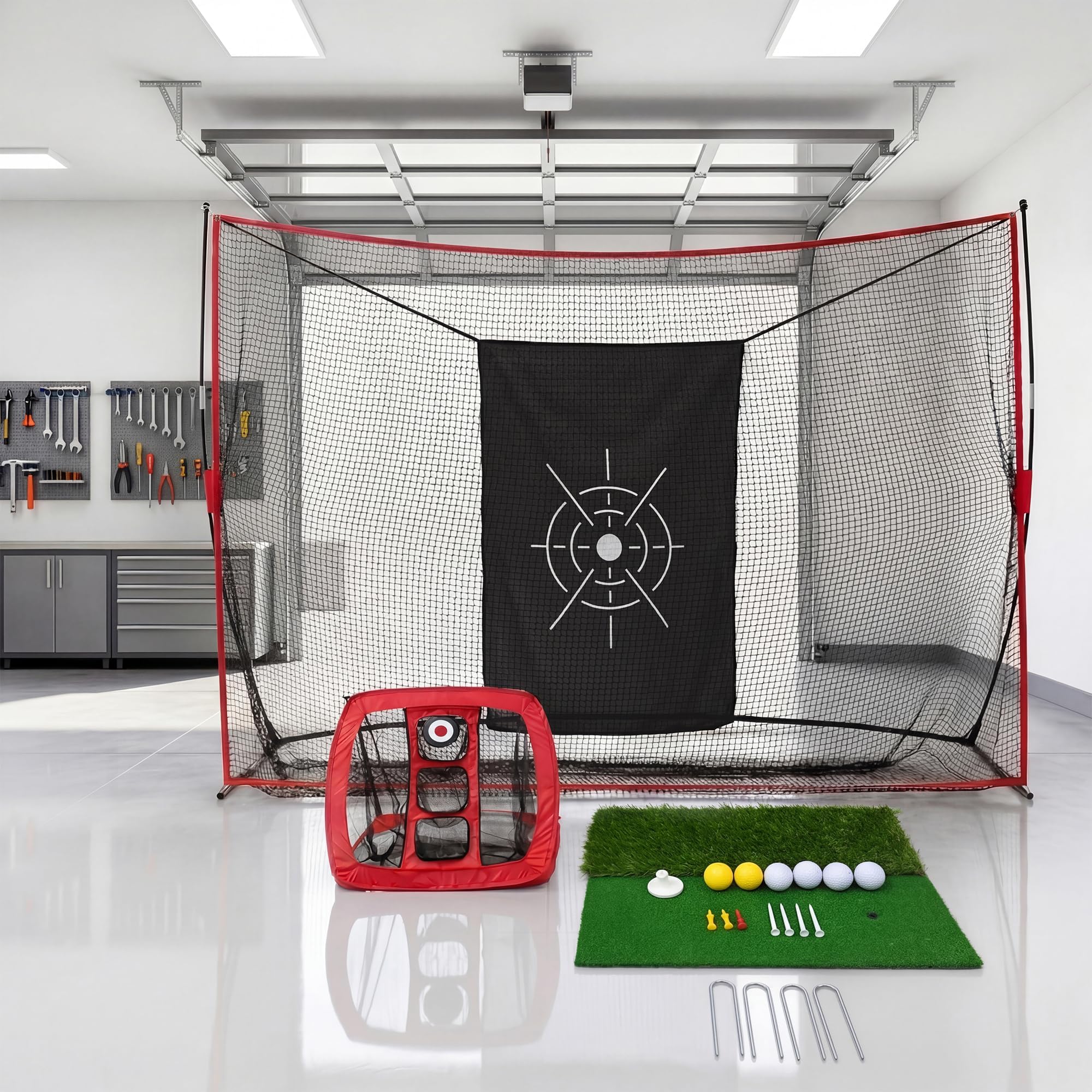 Red de practica de golf profesional Garvee de 300x210 cm